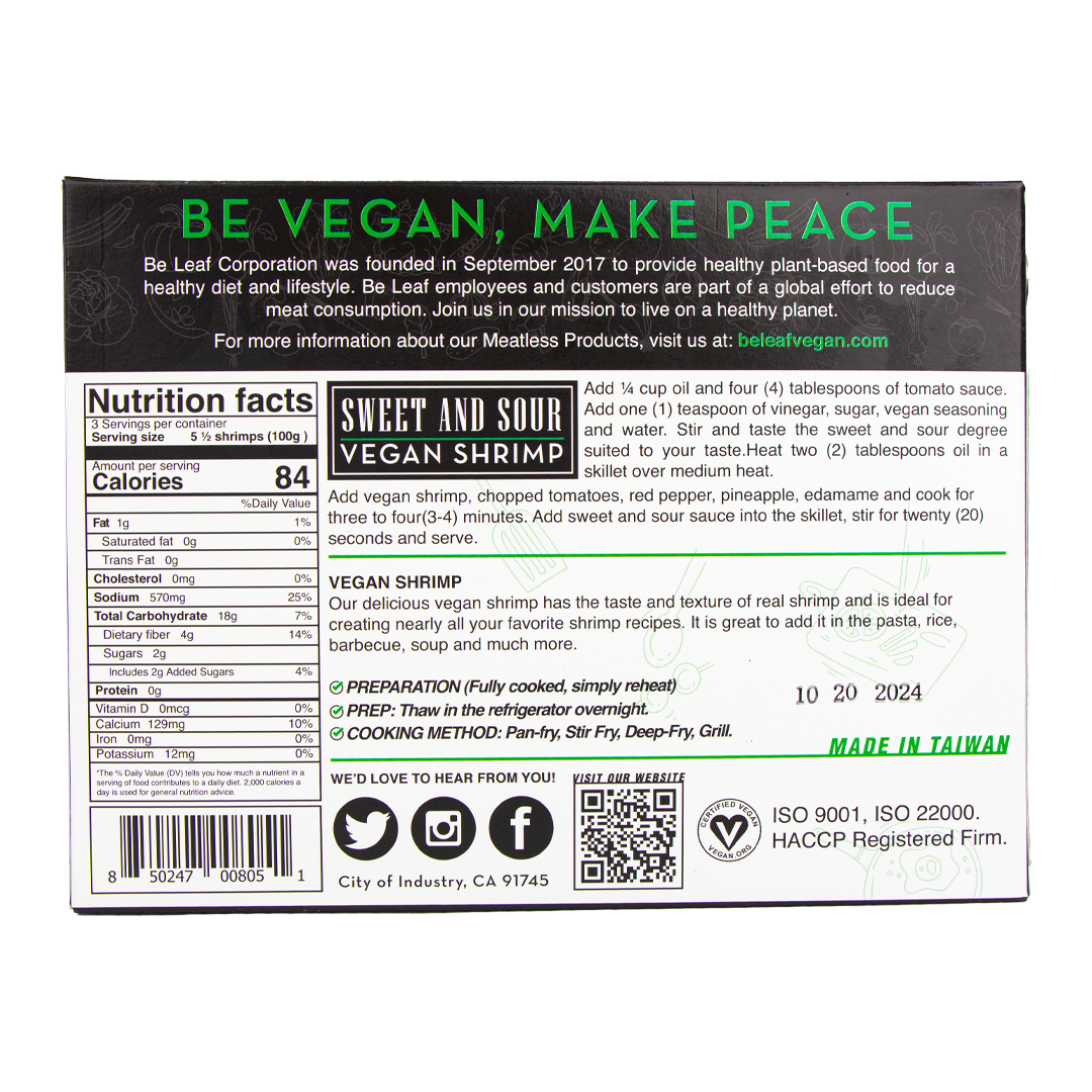 Beleaf Vegan Shrimps (10.5 oz) (Store Pick - Up Only)