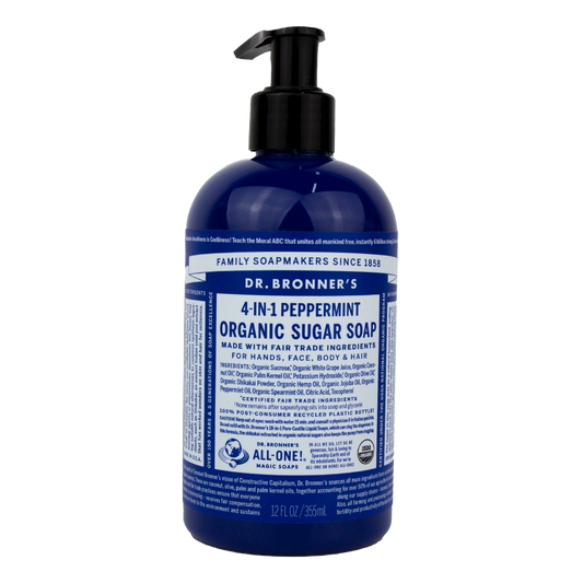 Dr. Bronner's - 4 in 1 - Peppermint Sugar Soap - (12 oz)
