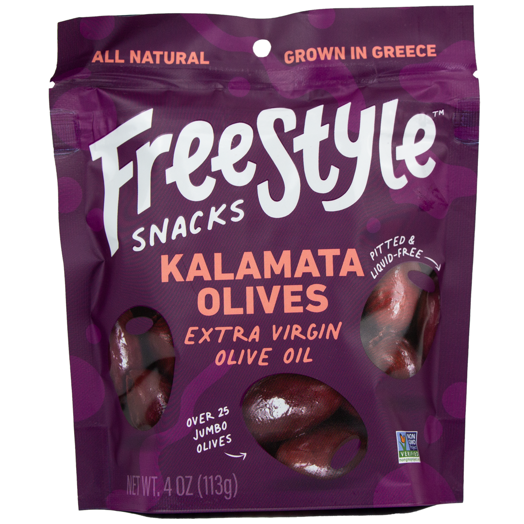 Freestyle Snacks - Kalamata Olives in Extra Virgin Olive Oil