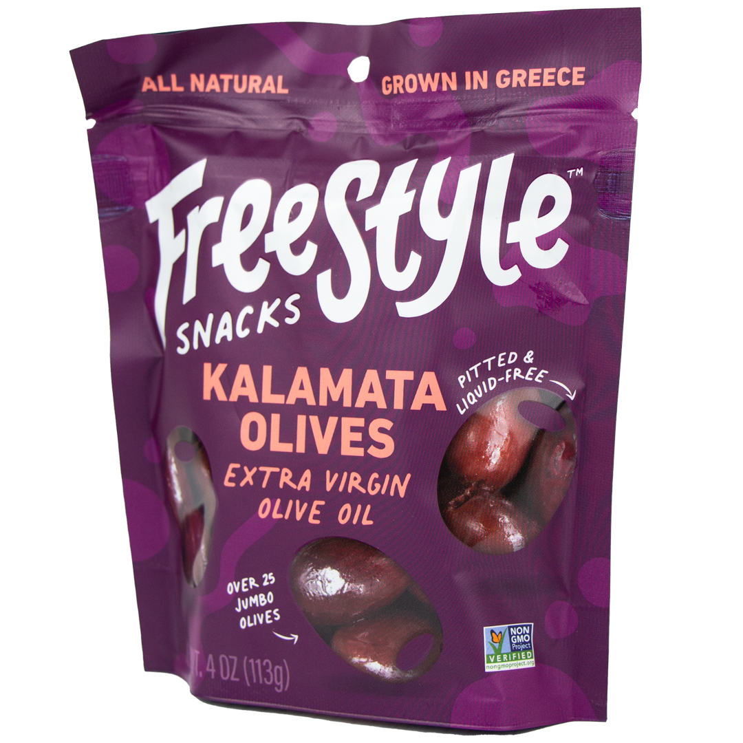 Freestyle Snacks - Kalamata Olives in Extra Virgin Olive Oil