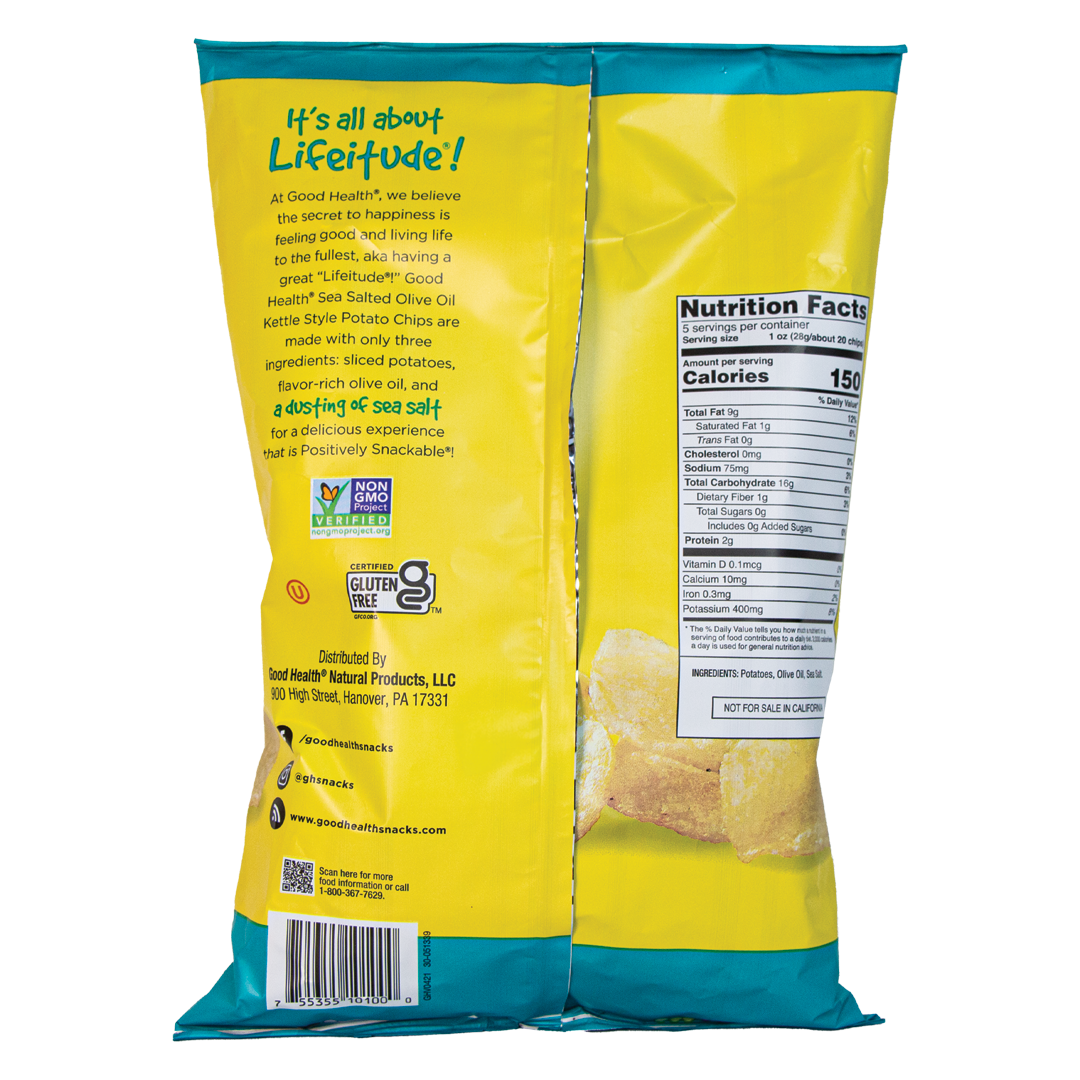 Good Health - Kettle Cooked Potato Chips - Sea Salt and Olive Oil