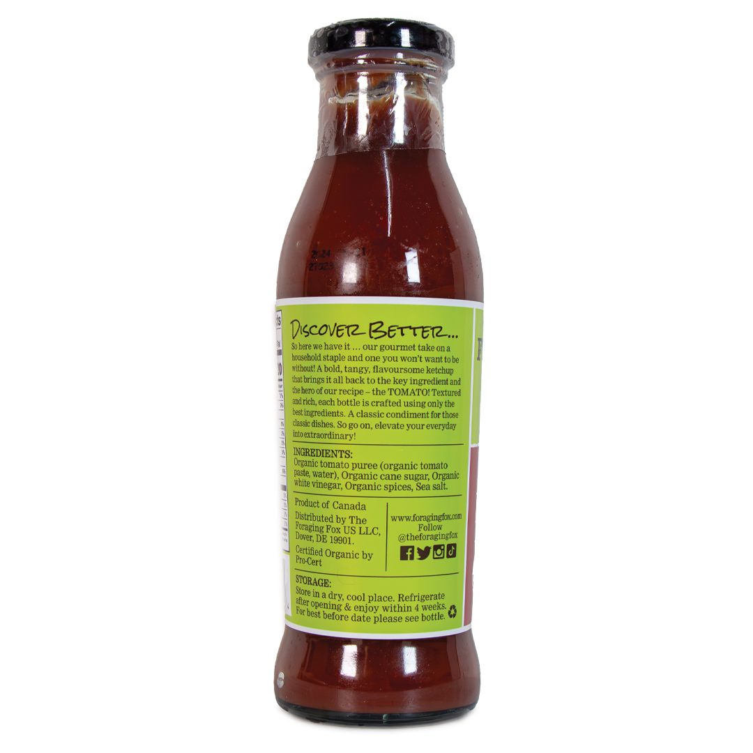 The Foraging Fox - Organic Tomato Ketchup 9.6oz