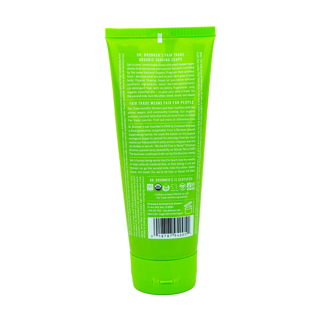 Dr. Bronner's Organic Shaving Soap - Lemongrass Lime