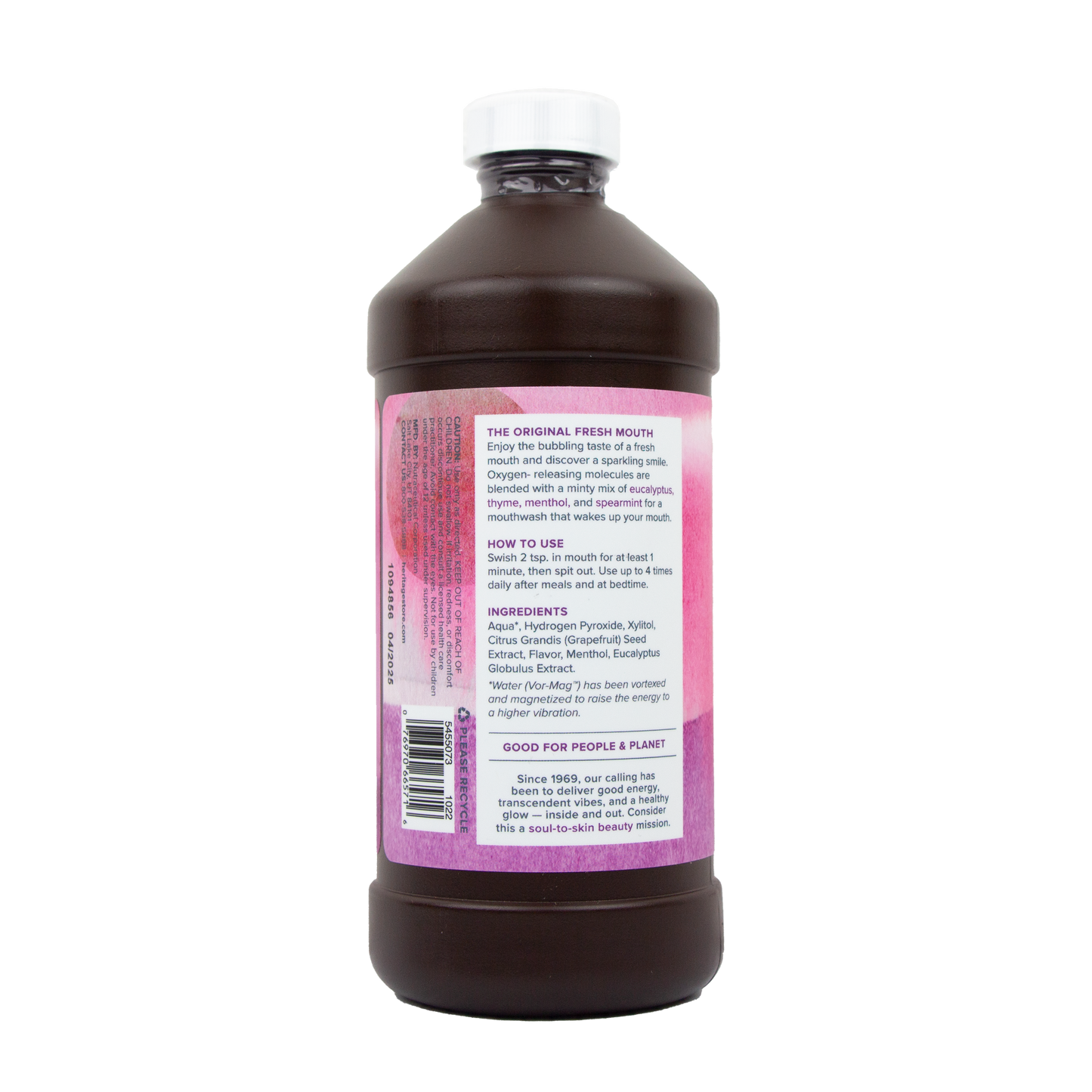 Heritage Store - Whitening Hydrogen Peroxide Mouthwash