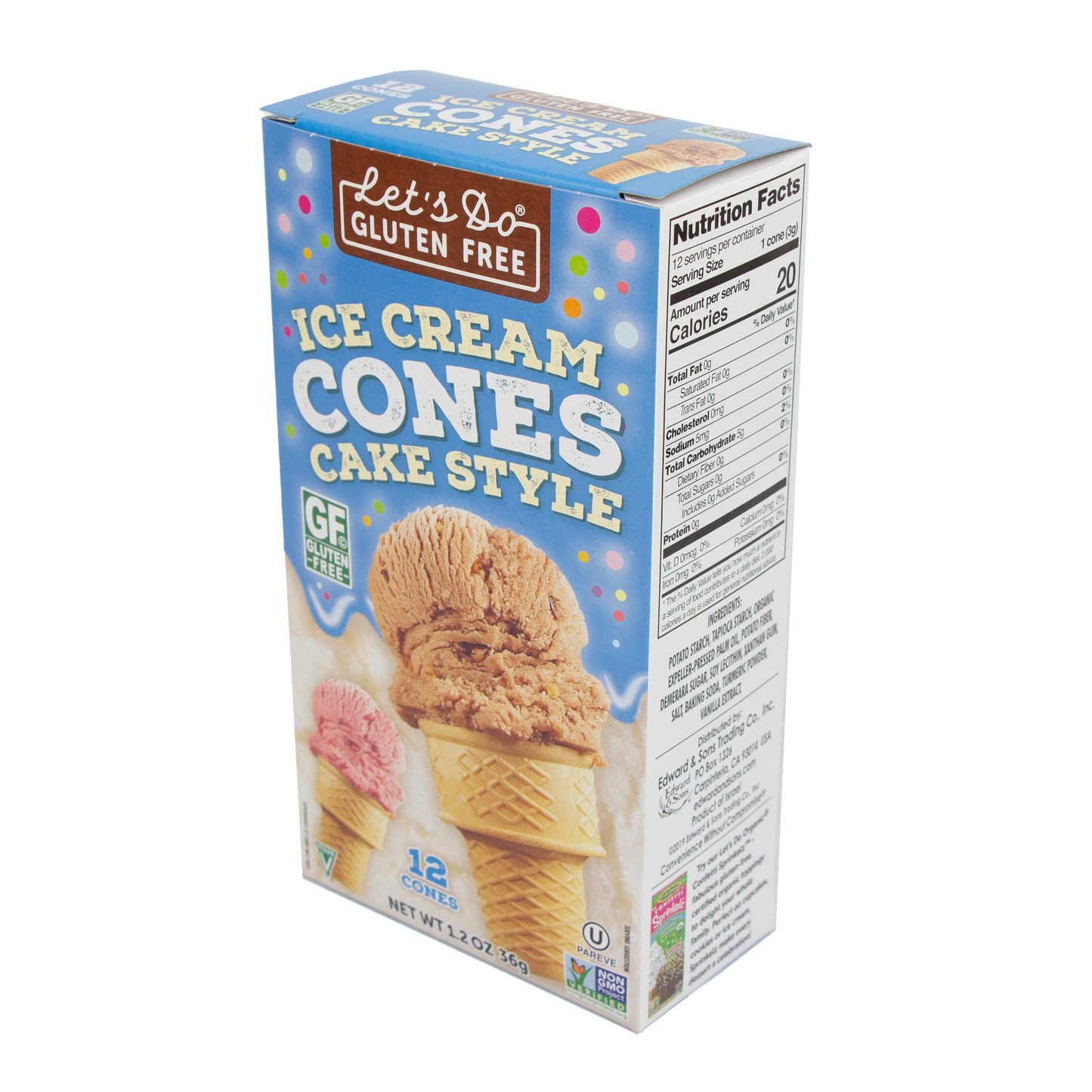 Let's Do Gluten Free Gluten Free Ice Cream Cones