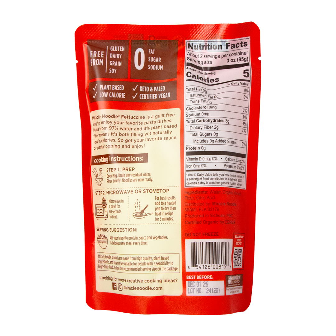 Miracle Noodle - Organic Fettuccine (7oz)
