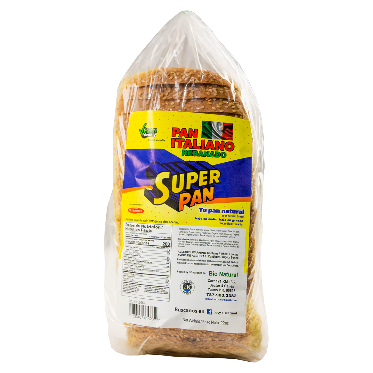 Super Pan - Italiano Rebanado