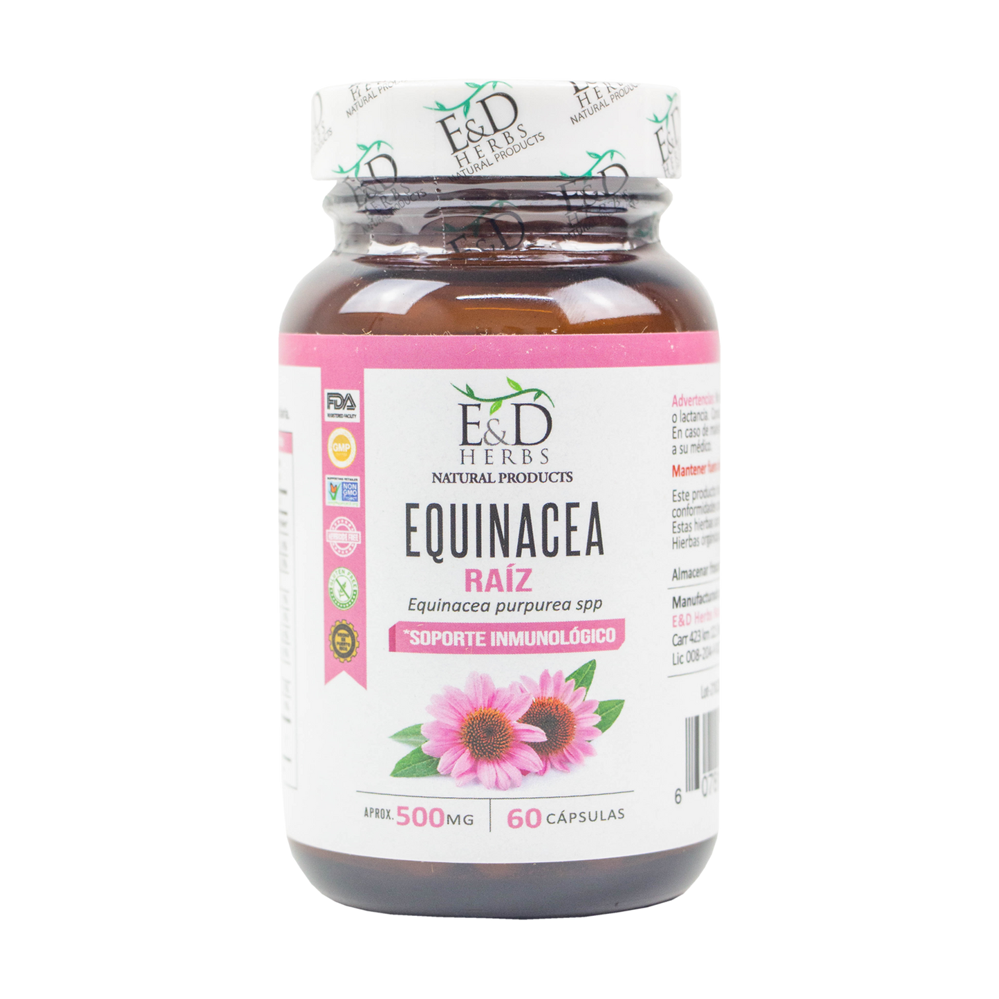 E&D Herbs - Equinacea 500 mg
