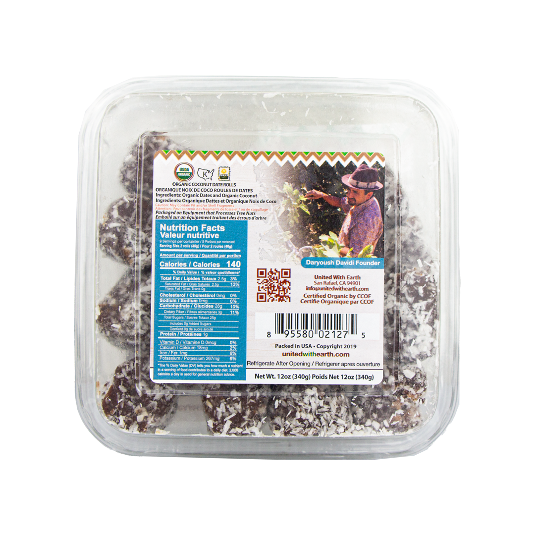 United with Earth - Coconut Date Roll