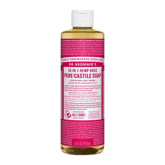 Dr. Bronner's - 18 in 1 Hemp Rose Soap - (16 oz)