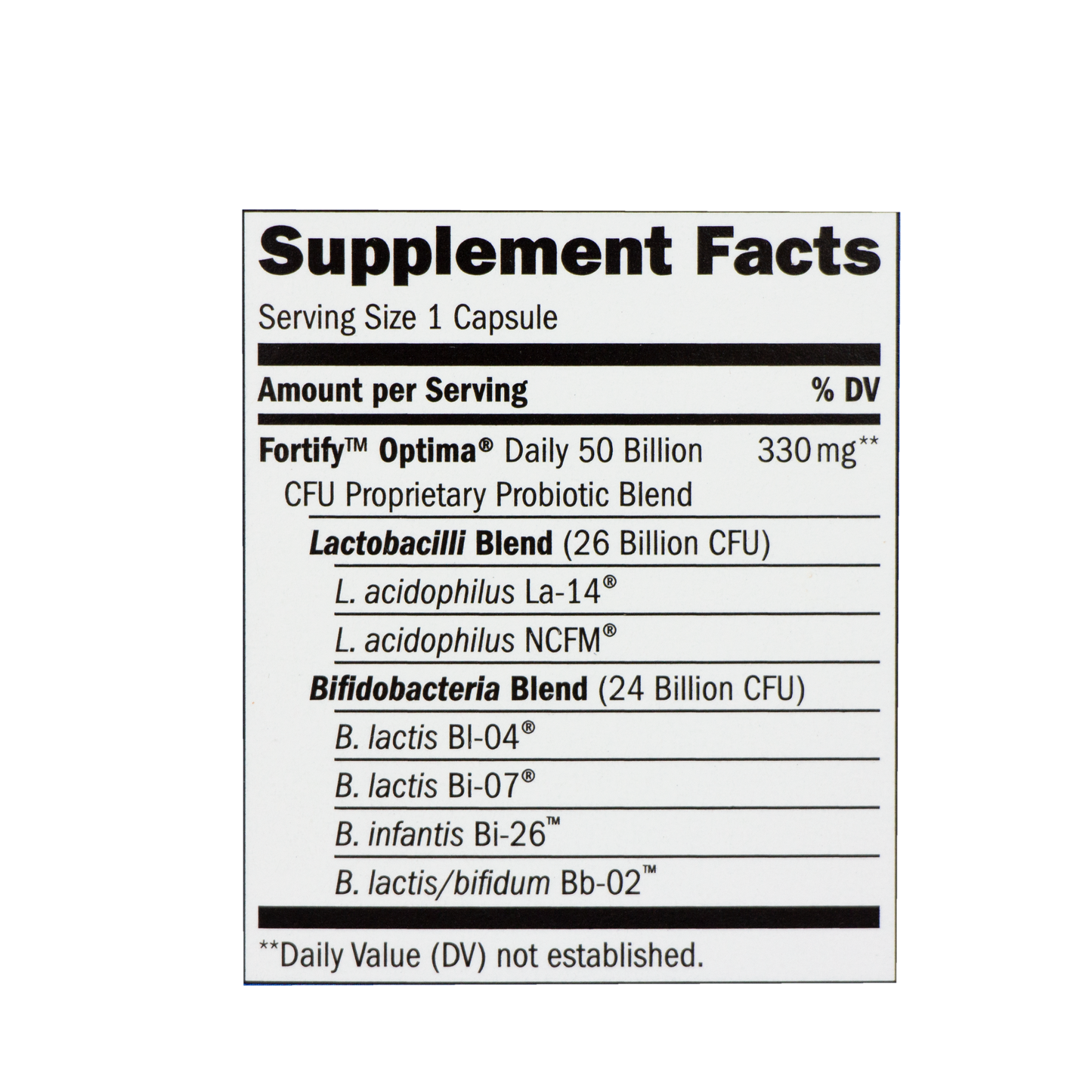 Nature's Way - Fortify Optima Daily Probiotic - 50 Billion