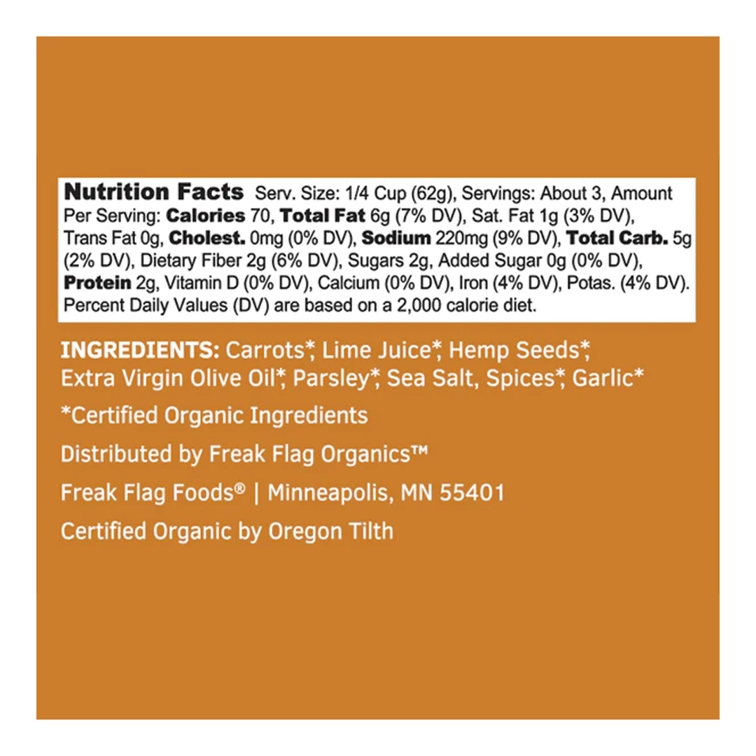 Freak Flag Organic Carrot Pesto (6.75oz.)