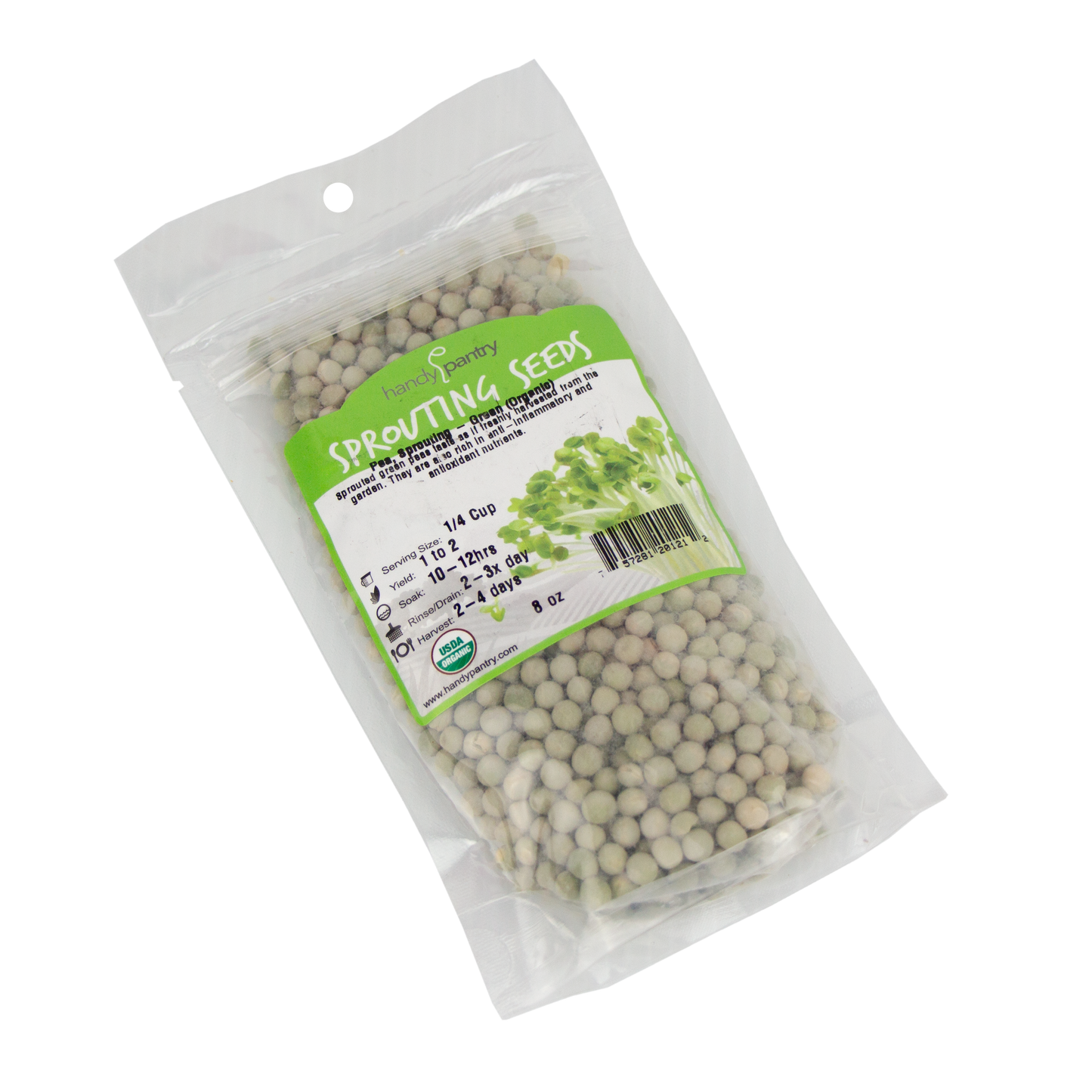 Handy Pantry - Pea Sprouting - Green (Organic) (8 oz)