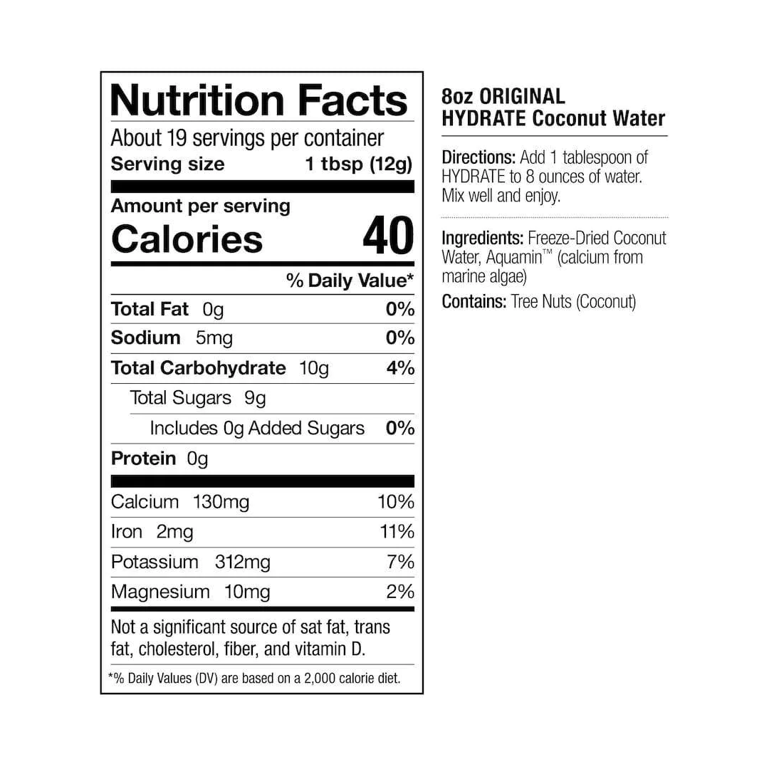 Laird Superfood - Hydrate Coconut Water + Aquamin (8 oz)