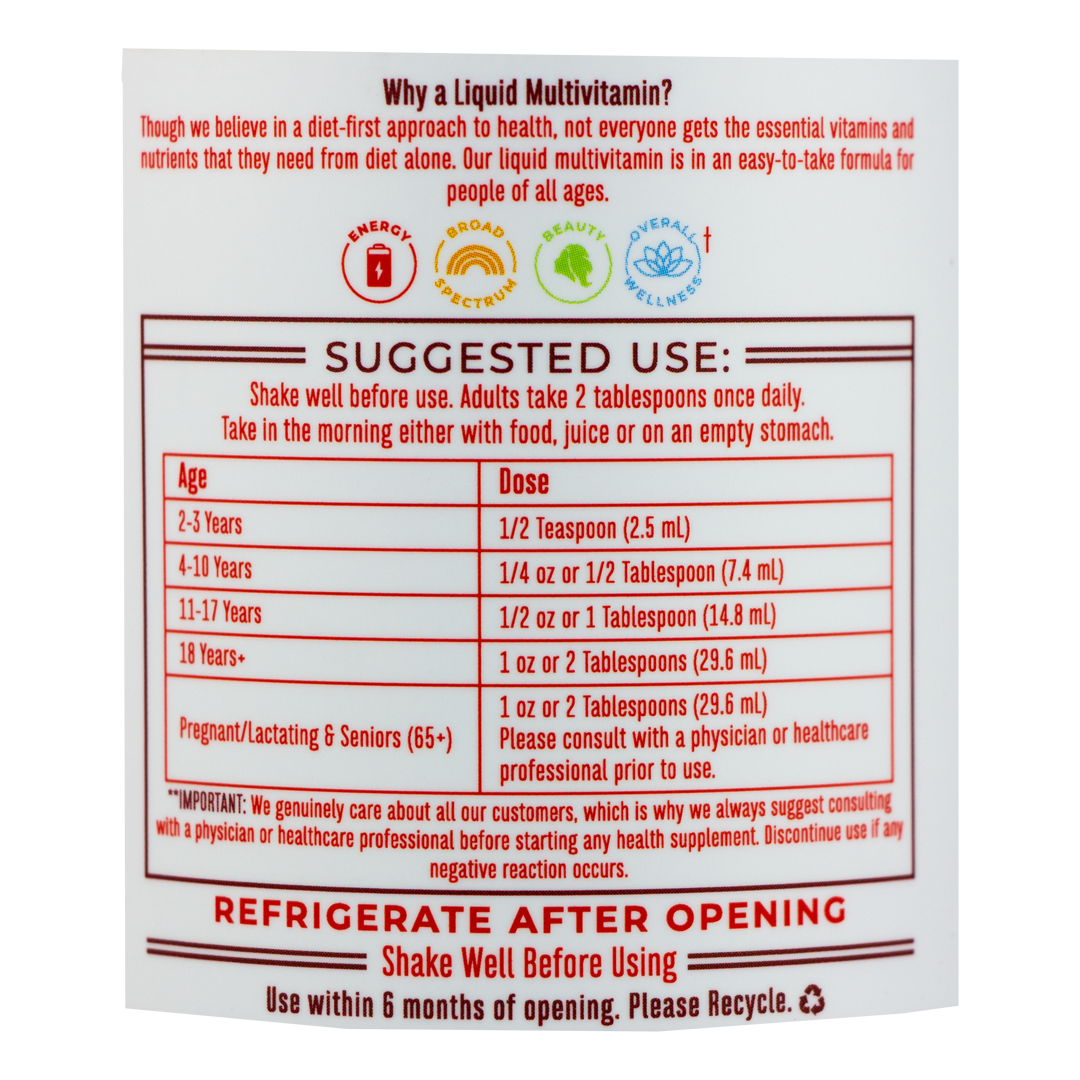 Mary Ruth Liquid Morning Multivitamin in Raspberry Flavor (15.22 oz)