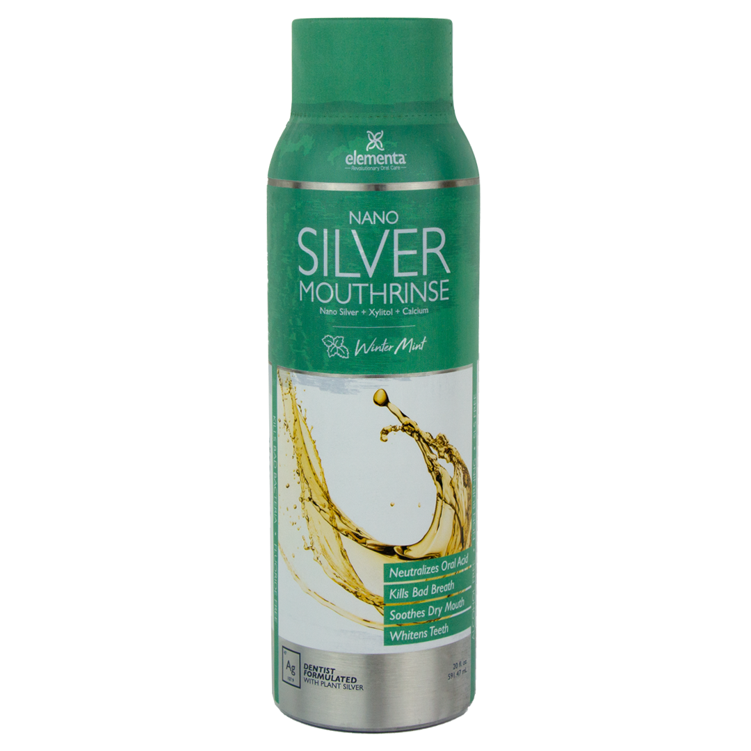 Elementa Nano Silver Mouthrinse - Winter Mint Flavor