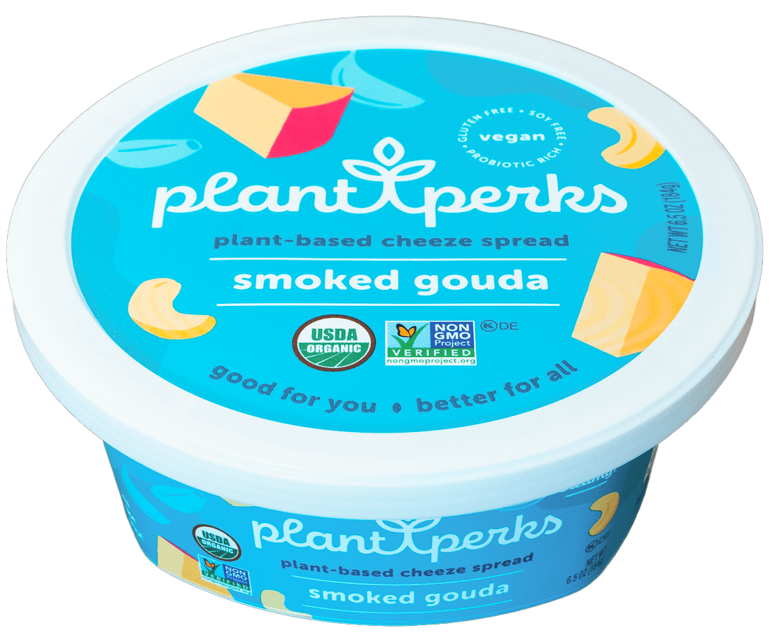 Plant Perks Plant-Based Cheeze Spread Smoked Gouda