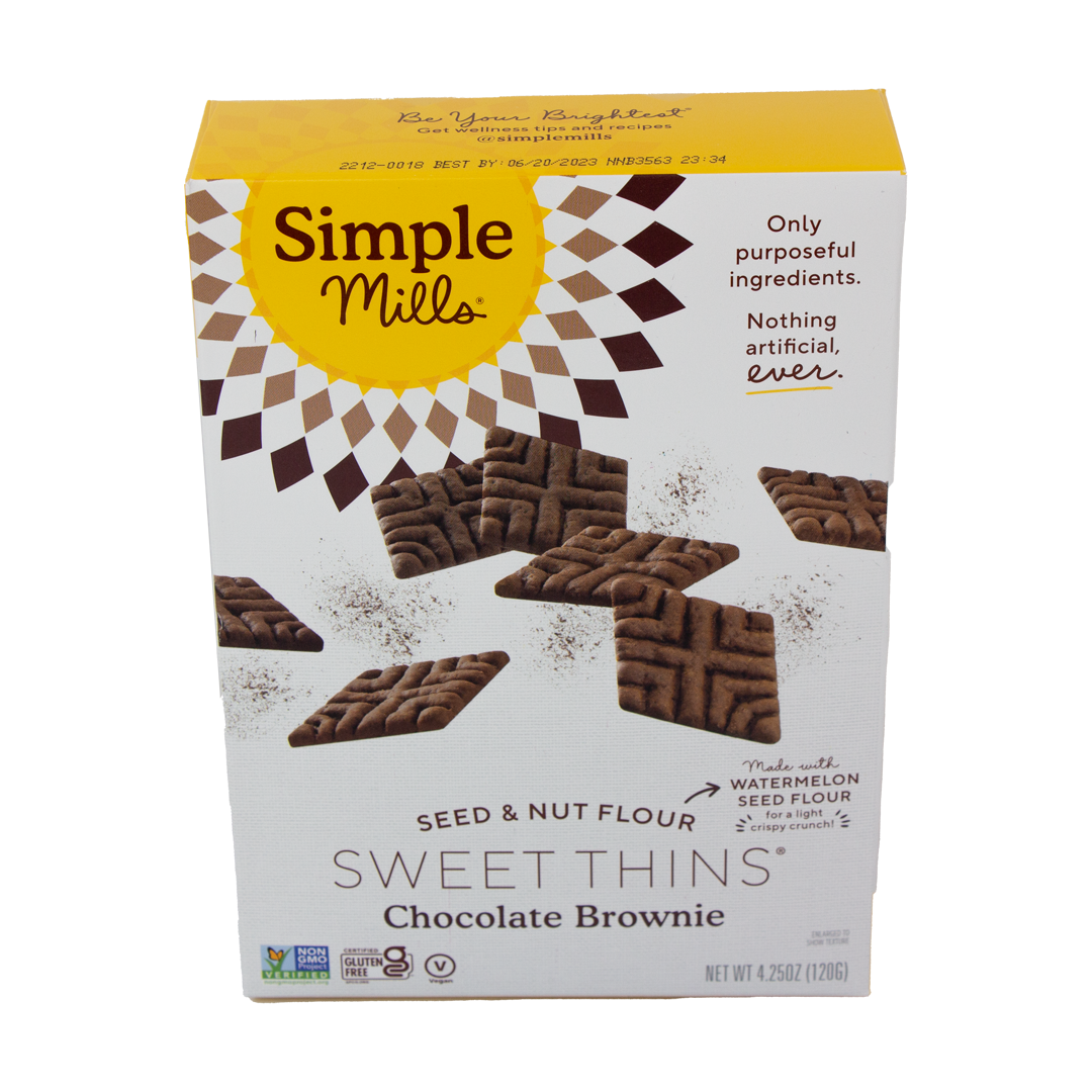 Simple Mills - Sweet Thins Chocolate Brownie