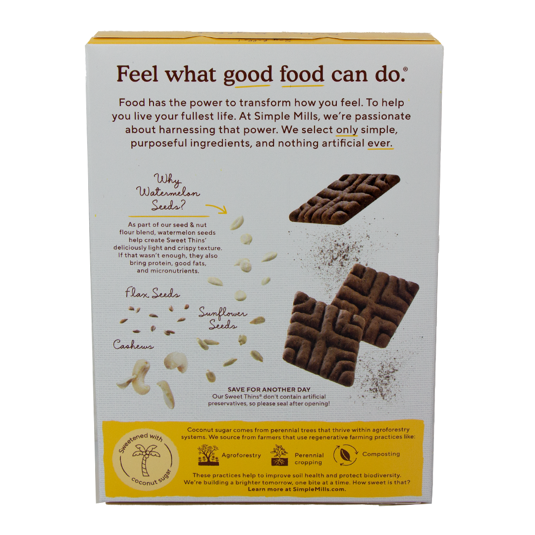 Simple Mills - Sweet Thins Chocolate Brownie