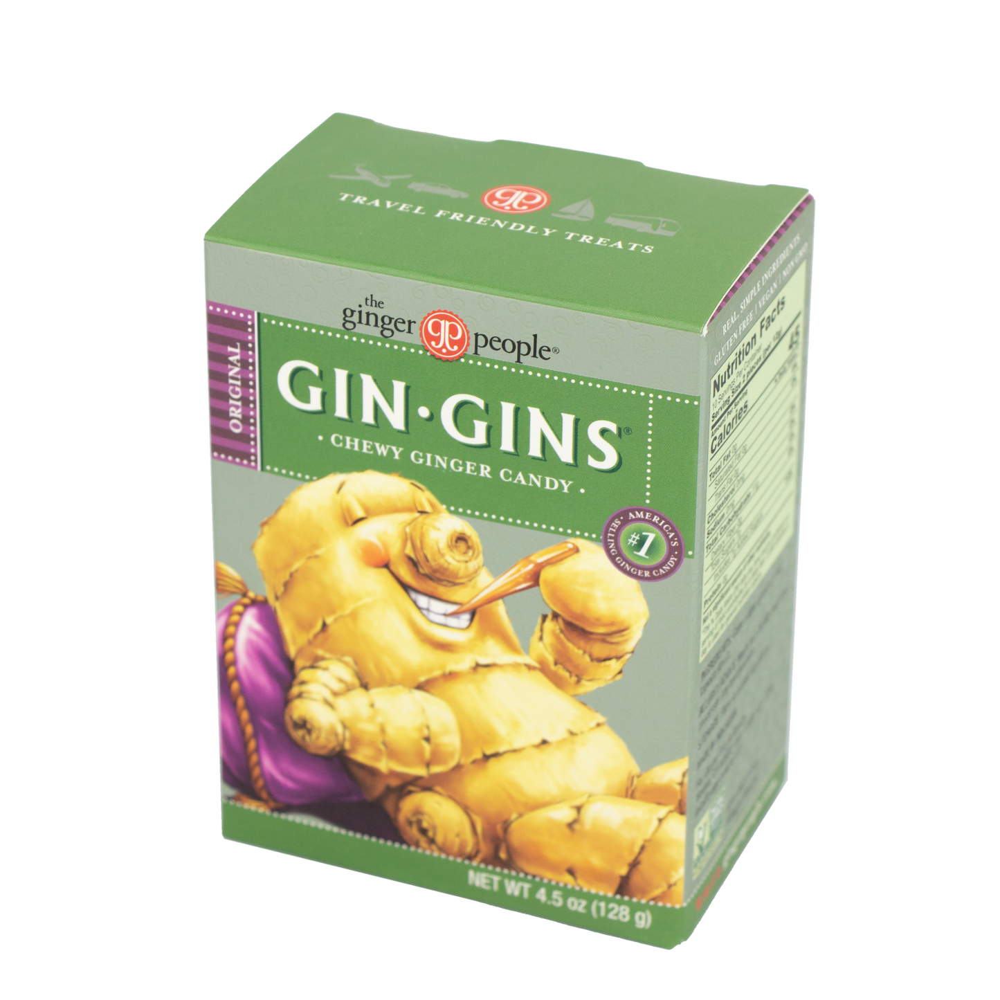 The Ginger People - Gin Gins Chewy Ginger Candy Travel Pack