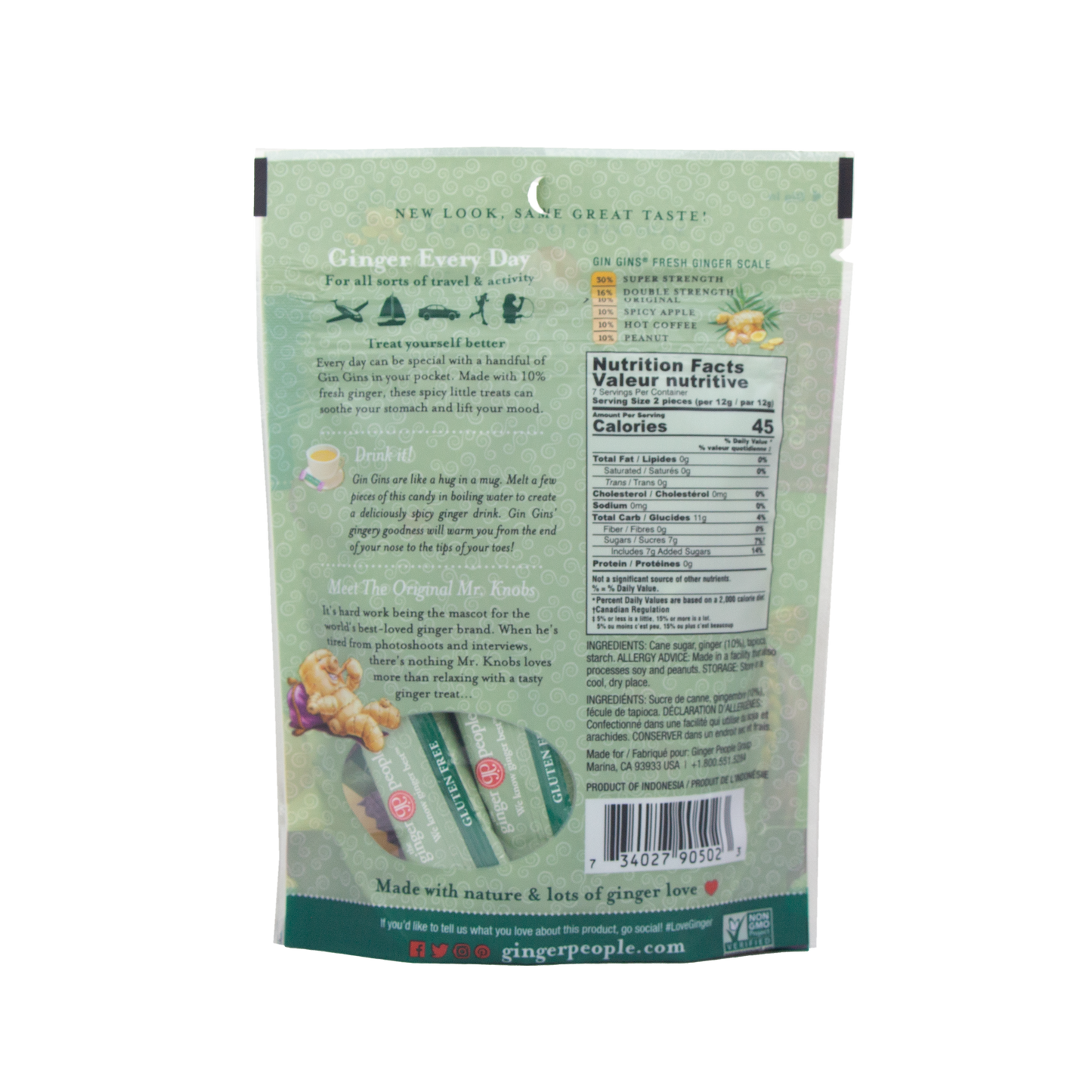 The Ginger People - Gin Gins Chewy Ginger Candy (3 oz)