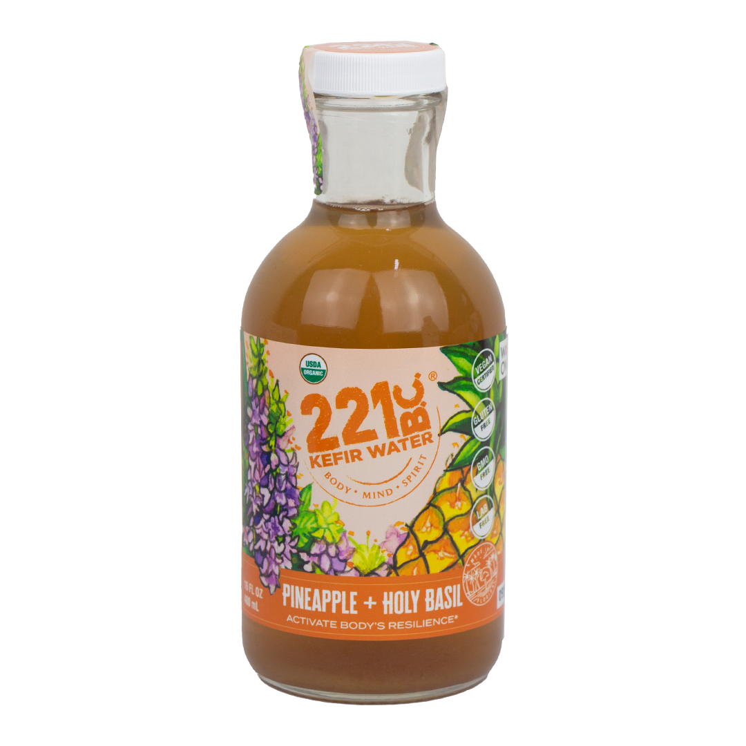 221 Bc. Kefir Water - Pineapple and Holy Basil (In Store Pick-Up Only)