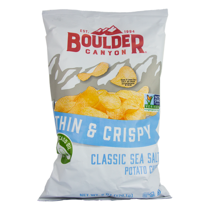 Boulder Canyon - Thin & Crispy - Classic Sea Salt Potato Chips (6 oz)