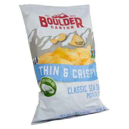 Boulder Canyon - Thin & Crispy - Classic Sea Salt Potato Chips (6 oz)