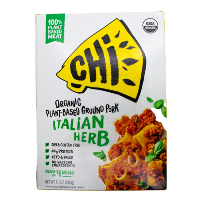 CHi- Organic Plant Based Ground Pork- Italian Herb (In Store Pick-up Only)