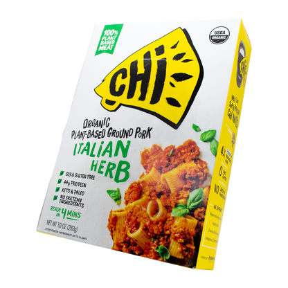 CHi- Organic Plant Based Ground Pork- Italian Herb (In Store Pick-up Only)