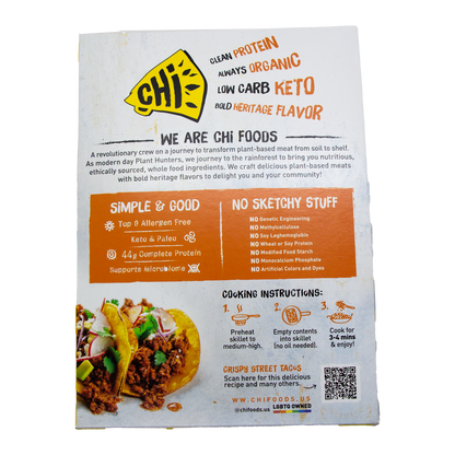 CHi - Organic Plant Based Pork Chi-Rizo (In Store Pick-up Only)