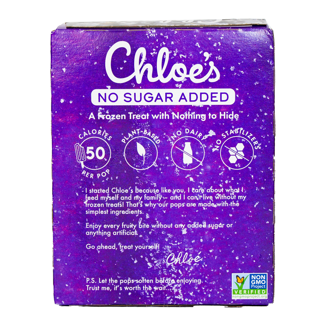 Chloe's -No Sugar Added Grape Pops (In Store Pickup Only)