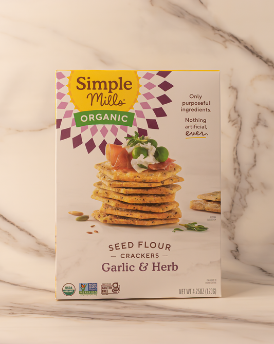 Simple Mills - Garlic & Herb Sprouted Seed Crackers