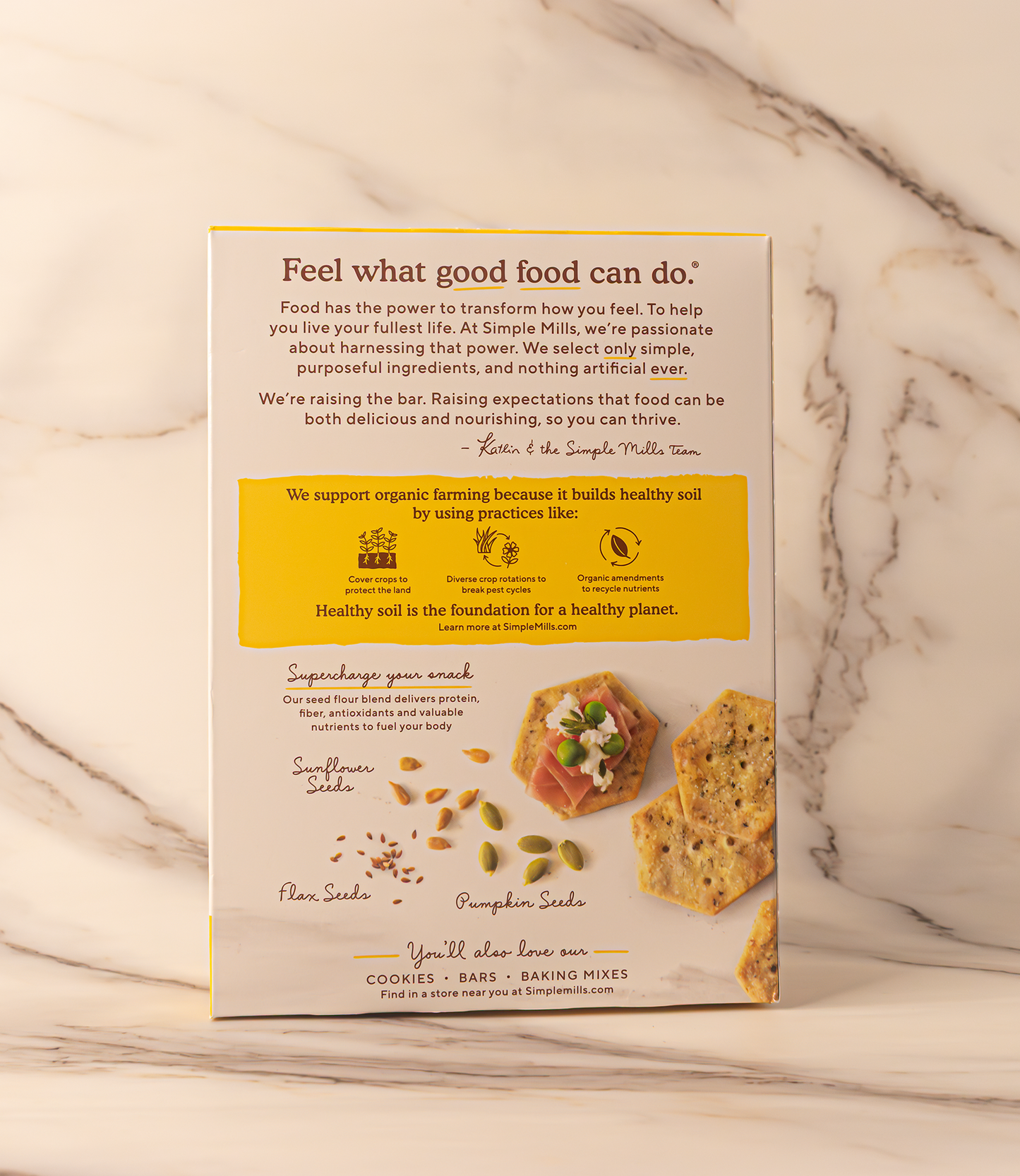 Simple Mills - Garlic & Herb Sprouted Seed Crackers
