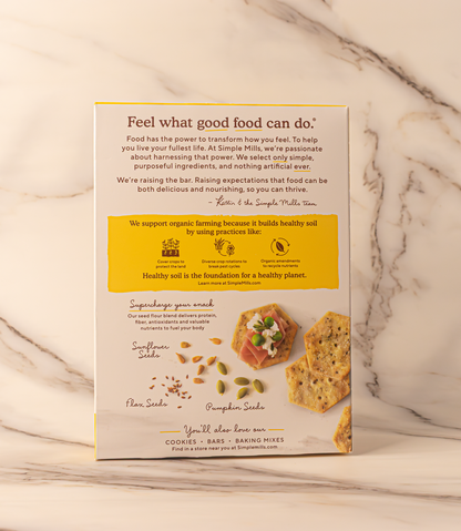 Simple Mills - Garlic & Herb Sprouted Seed Crackers
