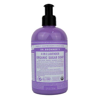 Dr. Bronner's - 4 in 1 - Lavender Sugar Soap - (12 oz)