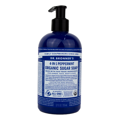 Dr. Bronner's - 4 in 1 - Peppermint Sugar Soap - (12 oz)