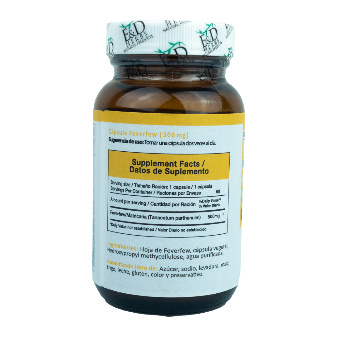E&D Herbs - Feverfew 250 mg