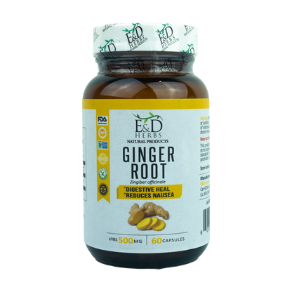 E&D Herbs - Ginger Root Capsulas