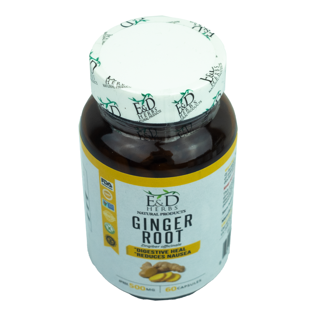 E&D Herbs - Ginger Root Capsulas