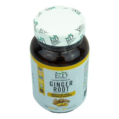 E&D Herbs - Ginger Root Capsulas