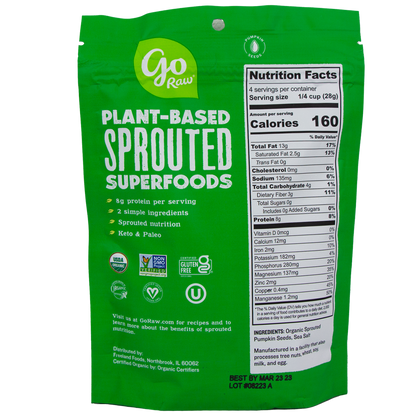 Go Raw - Sprouted Organic Pumpkin Seeds - Sea Salt