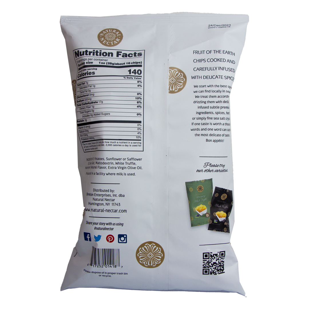 Natural Nectar Potato Chips White Truffle