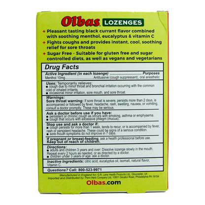 Olbas - Black Currant Lozenges