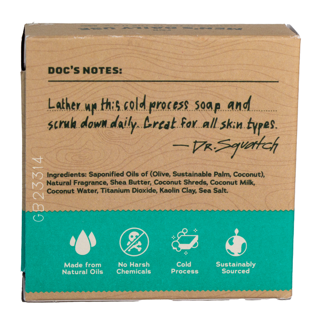 Dr. Squatch - Men's Natural Soap- Coconut Castaway