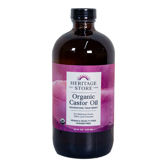 Heritage Store - Organic Castor Oil - 16 oz