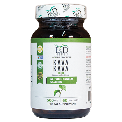 E&D Herbs - Kava Kava 500 mg