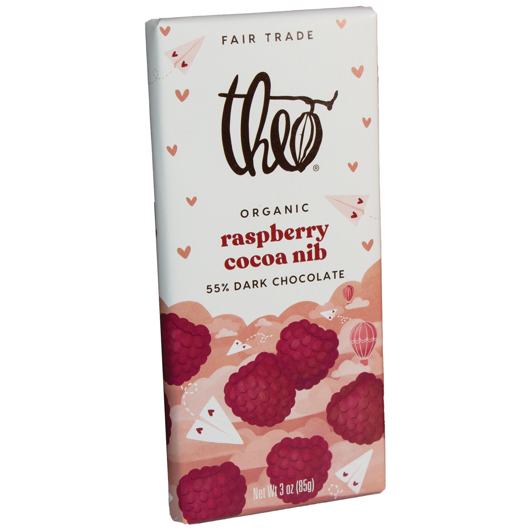 Theo's - Raspberry Cocoa Nib  55% Dark Chocolate