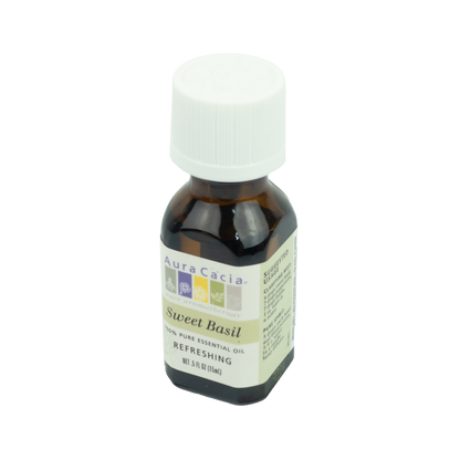 Aura Cacia - Sweet Basil Essential Oils (0.5 oz)