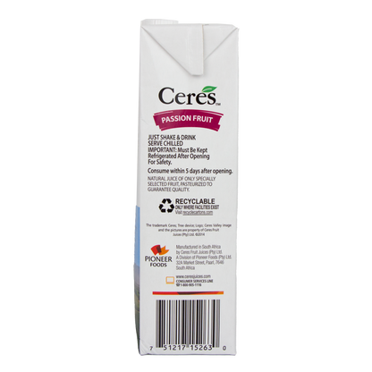 Ceres 100% Juice Blend - Passion Fruit